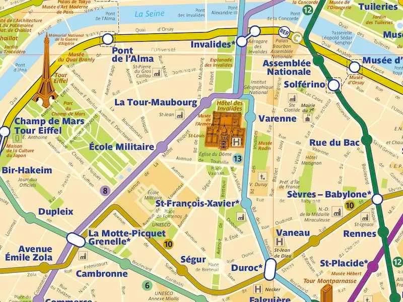 torre eiffel mappa