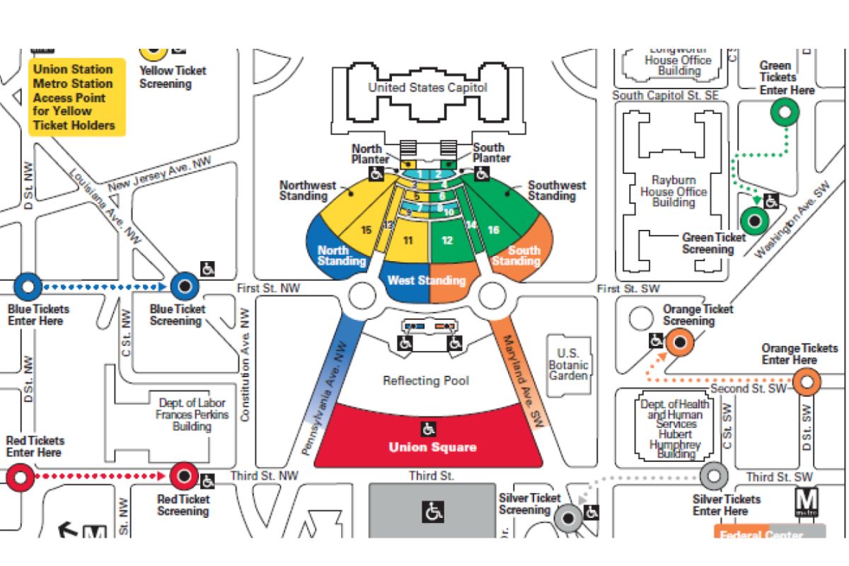 Campidoglio degli Stati Uniti mappa