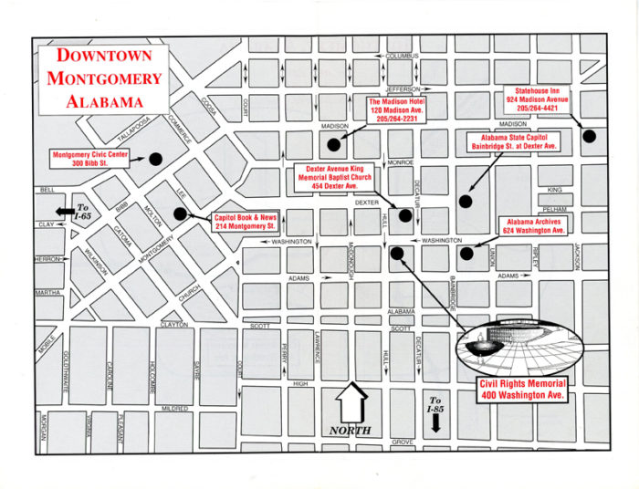 Civil Rights Memorial mappa