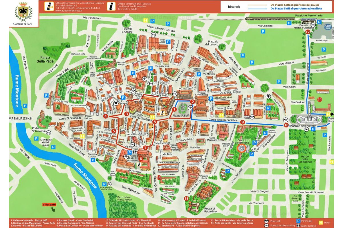 Forlì mappa