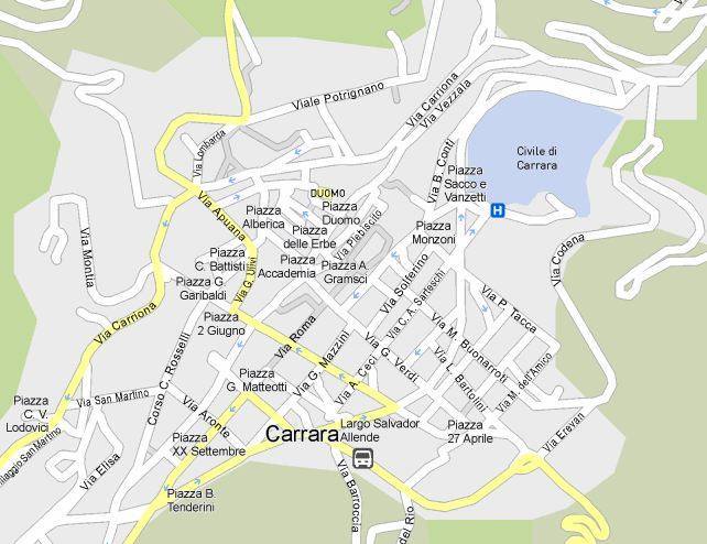 carrara mappa