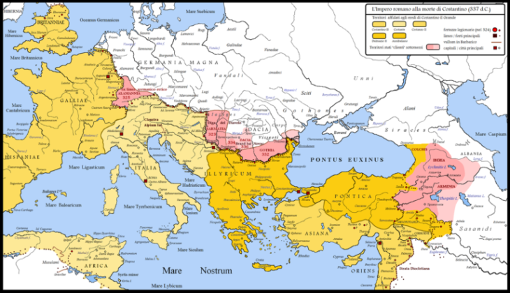 impero romano e popoli barbari