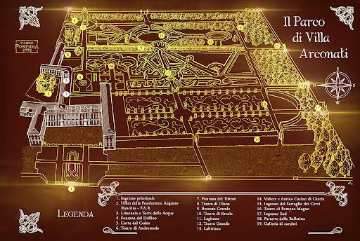 mappa di villa arconati