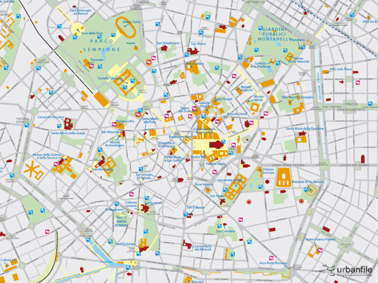 musei milano mappa