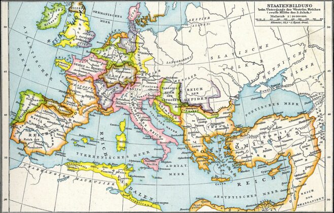 I regni romano-barbarici nella parte occidentale dell’Impero