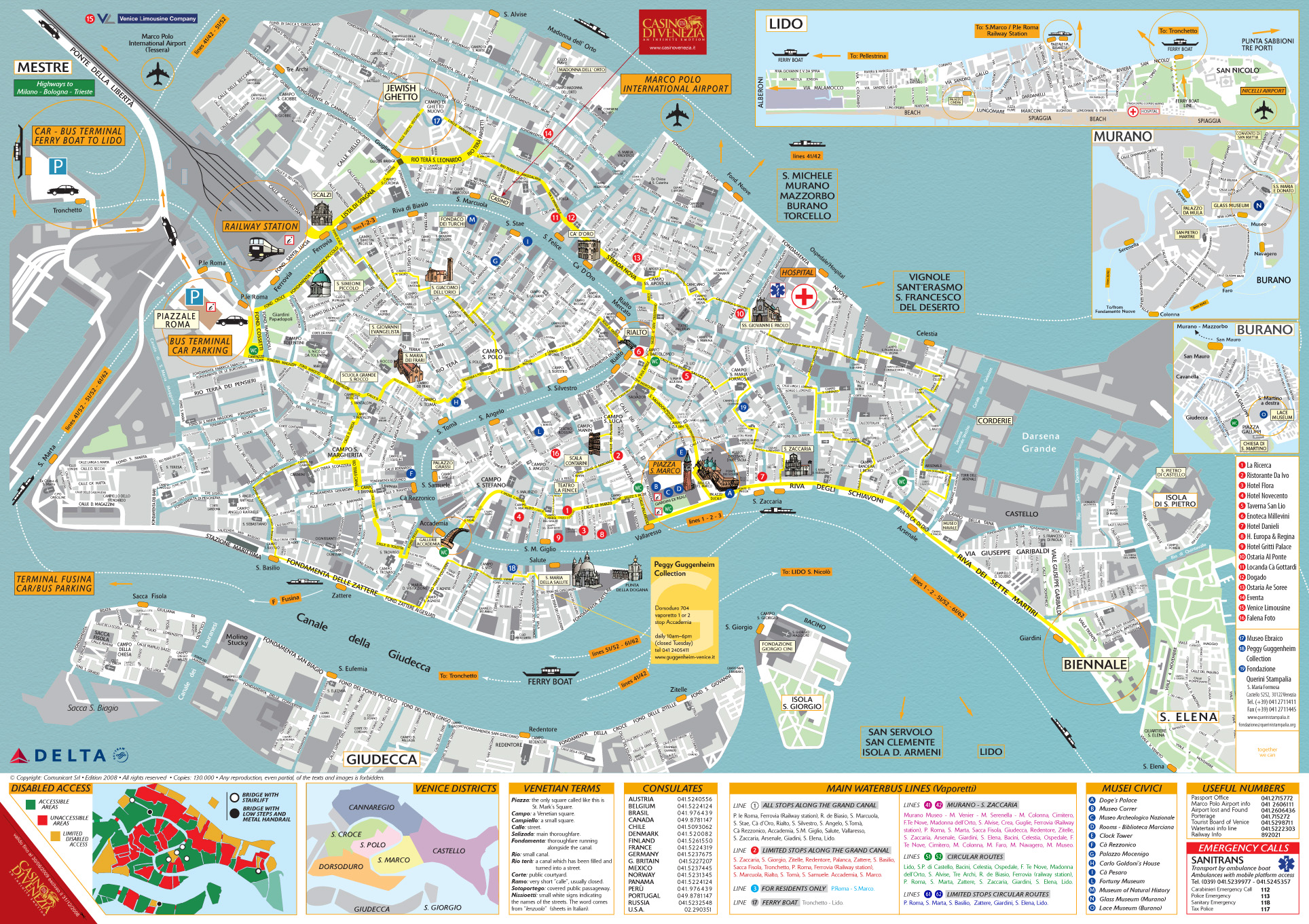 Musei Venezia mappa