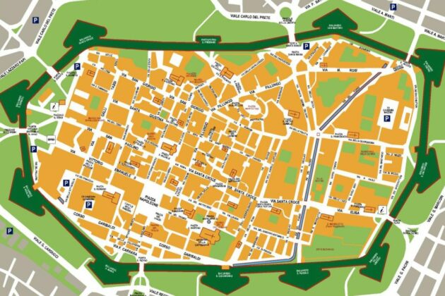 mappa di lucca